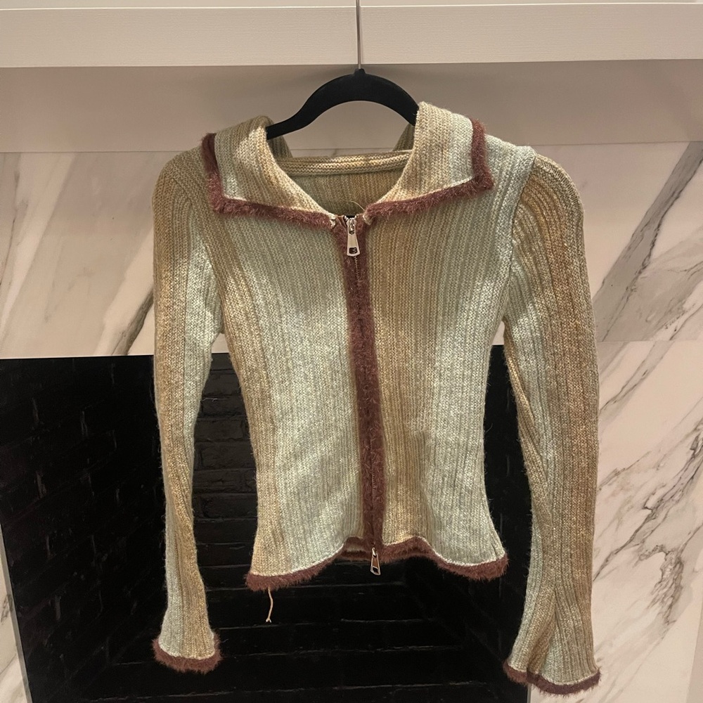 Vintage Fur Lined Sweater Top